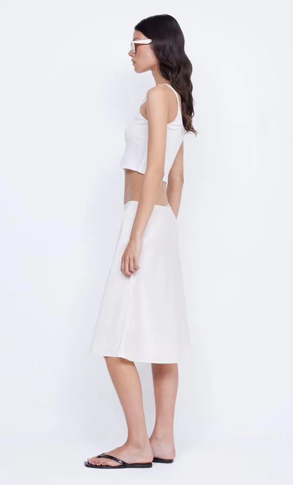 Women Bottoms Bec Bridge KAIA BIAS MIDI SKIRT Ivory