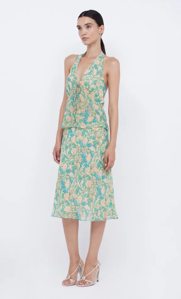 Women Bottoms Bec Bridge OASIS BIAS MIDI SKIRT Under The Sea