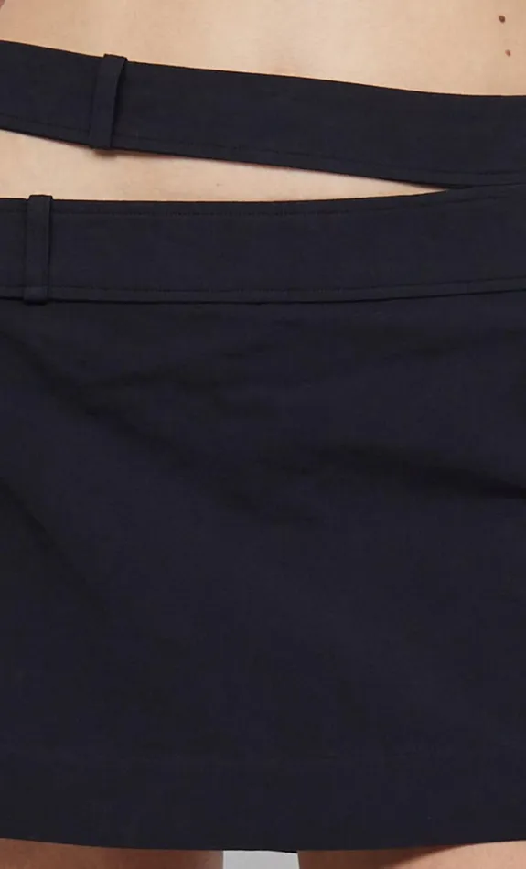 Women Bottoms Bec Bridge RIVER ASYM MINI SKIRT Black