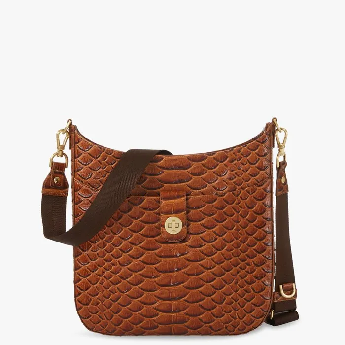Women Brahmin Crossbodies Leia Honey Brown Saratoga
