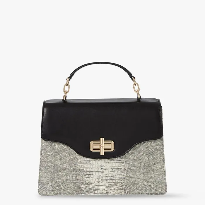 Women Brahmin Satchels Hallie Fairest Grey Whitecap