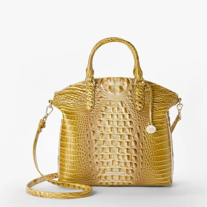 Women Brahmin Satchels Large Duxbury Satchel Golden Rod Ombre Melbourne