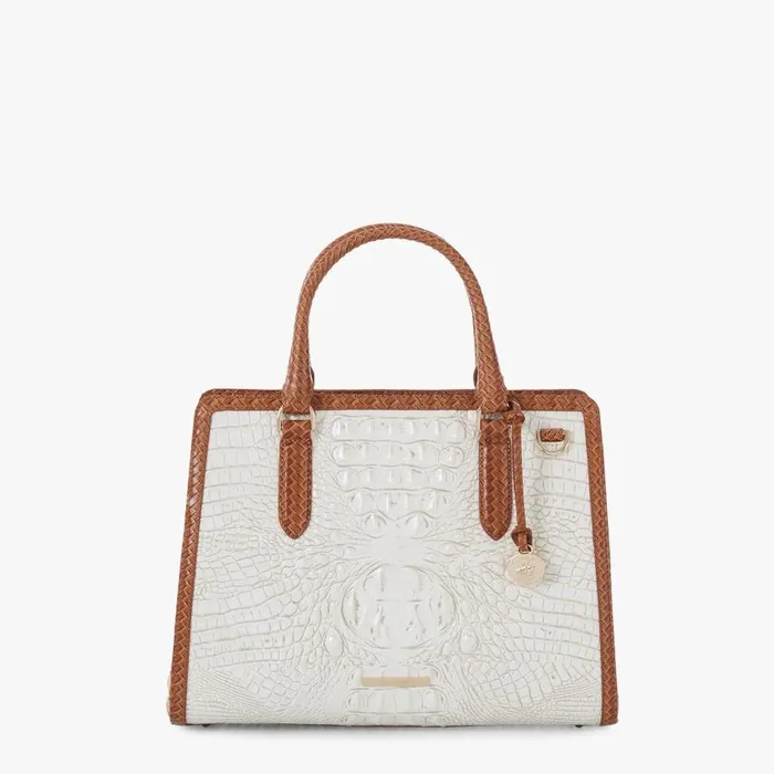 Women Brahmin Satchels Small Finley Coconut Milk Tabor