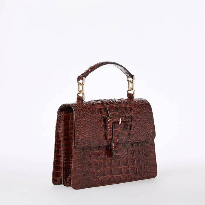 Women Brahmin Satchels Small Hallie Pecan Melbourne