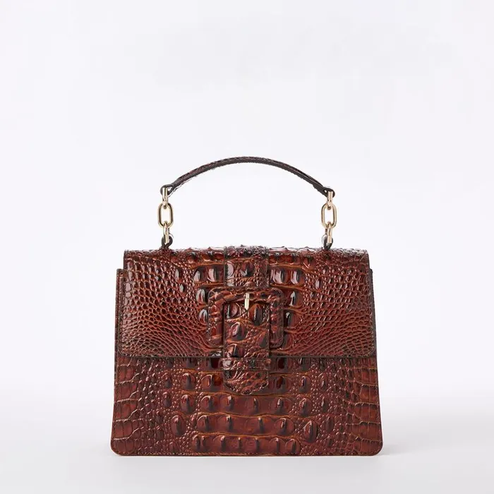 Women Brahmin Satchels Small Hallie Pecan Melbourne