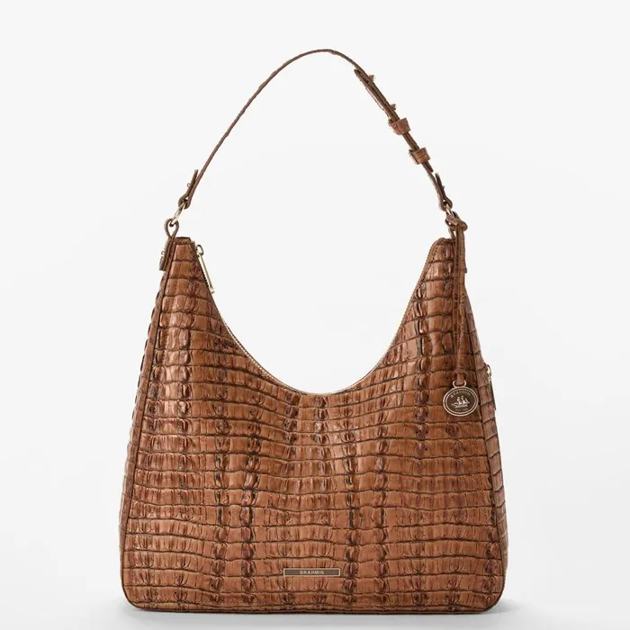 Women Brahmin Shoulder Bags Tabitha Luggage Brown Leontyne