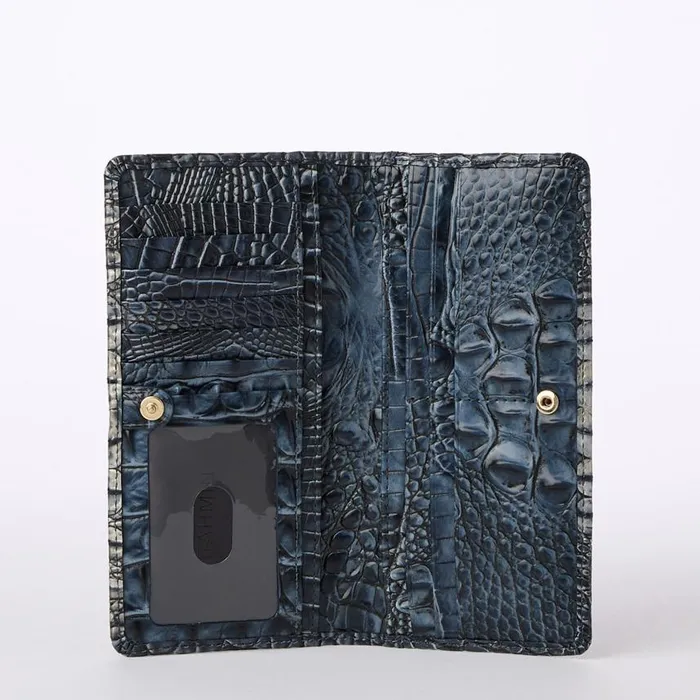 Women Brahmin Wallets and Wristlets Ady Wallet Twilight Blue Ombre Melbourne