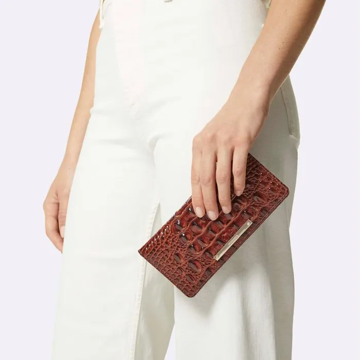 Women Brahmin Wallets and Wristlets Ady Wallet Twilight Blue Ombre Melbourne