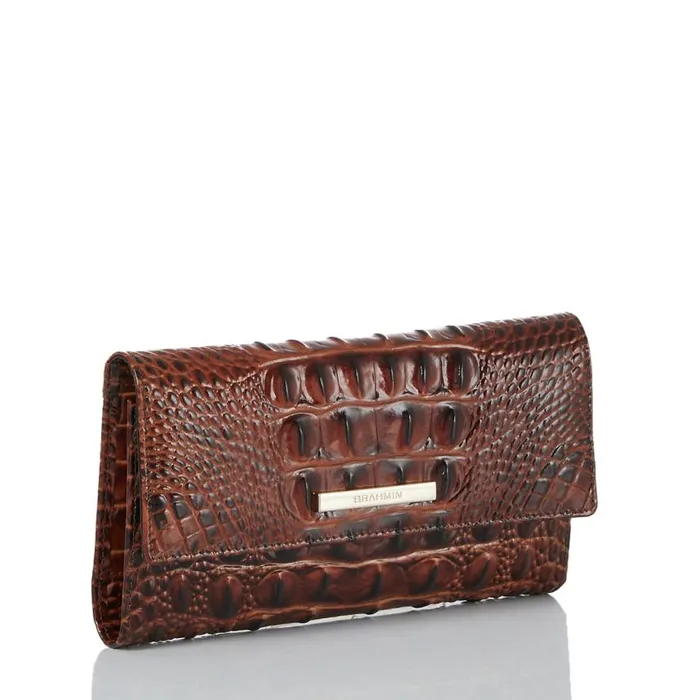 Women Brahmin Wallets and Wristlets Cordelia Wallet Pecan Melbourne
