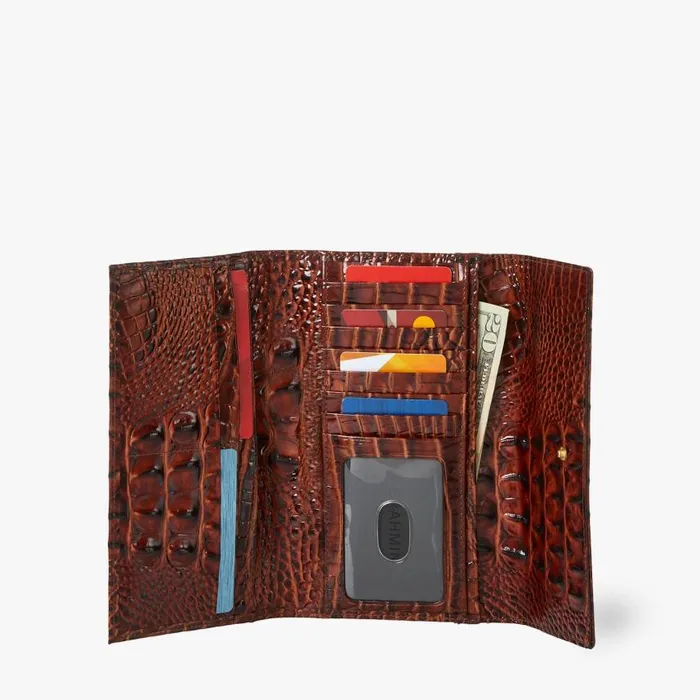 Women Brahmin Wallets and Wristlets Cordelia Wallet Pecan Melbourne