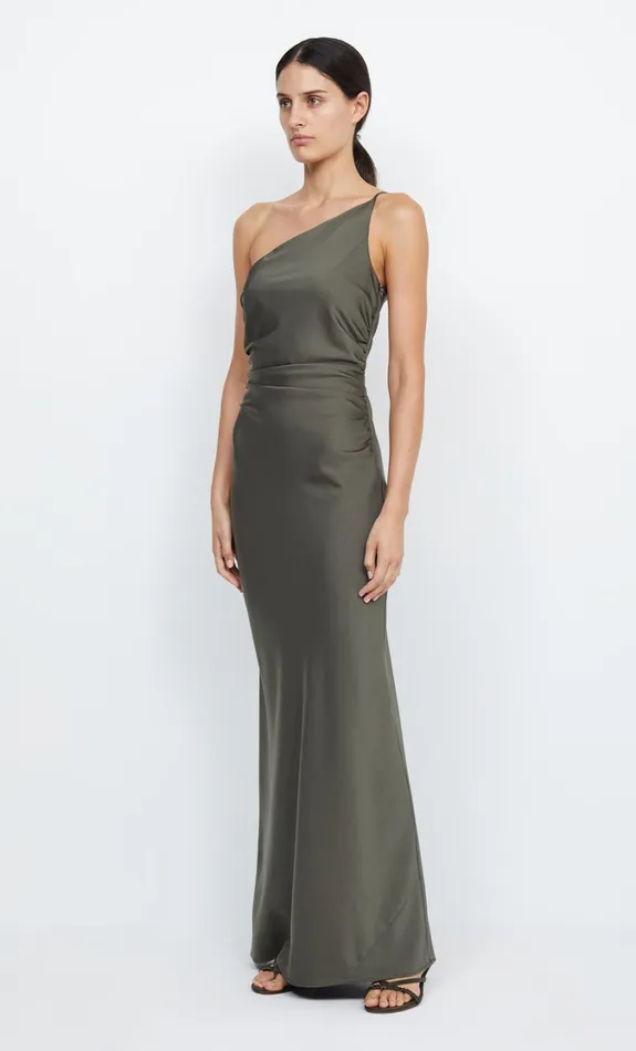Women Bridesmaids Bec Bridge ETERNITY ASYM MAXI DRESS Dark Willow