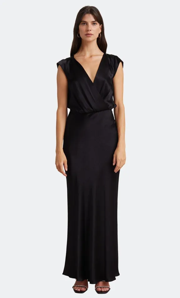 Women Bridesmaids Bec Bridge MOON DANCE MAXI DRESS Black