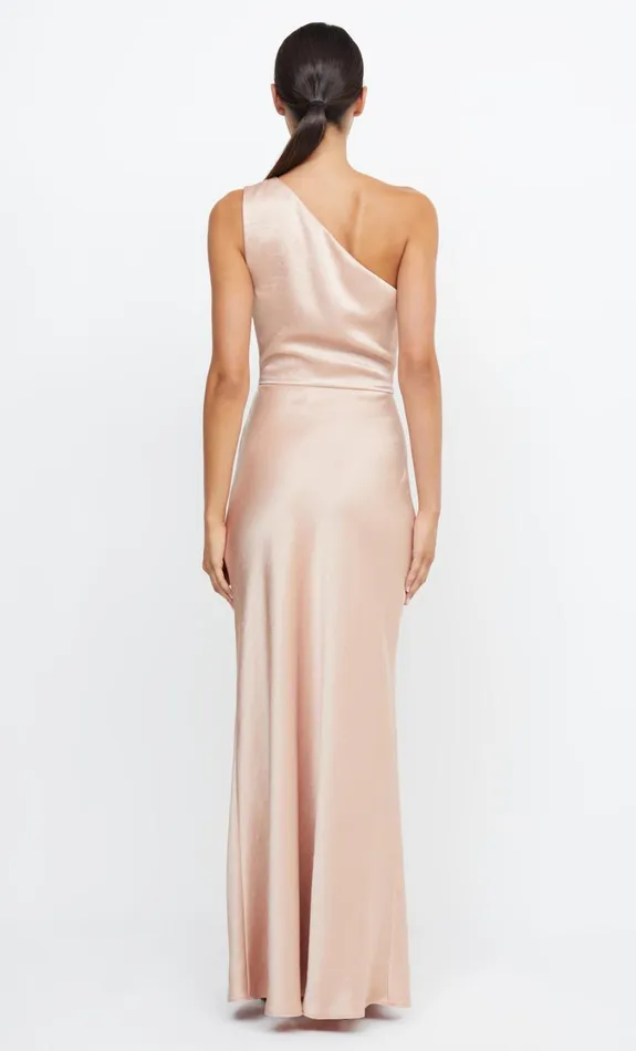 Women Bridesmaids Bec Bridge THE DREAMER ASYM DRESS Rose Gold