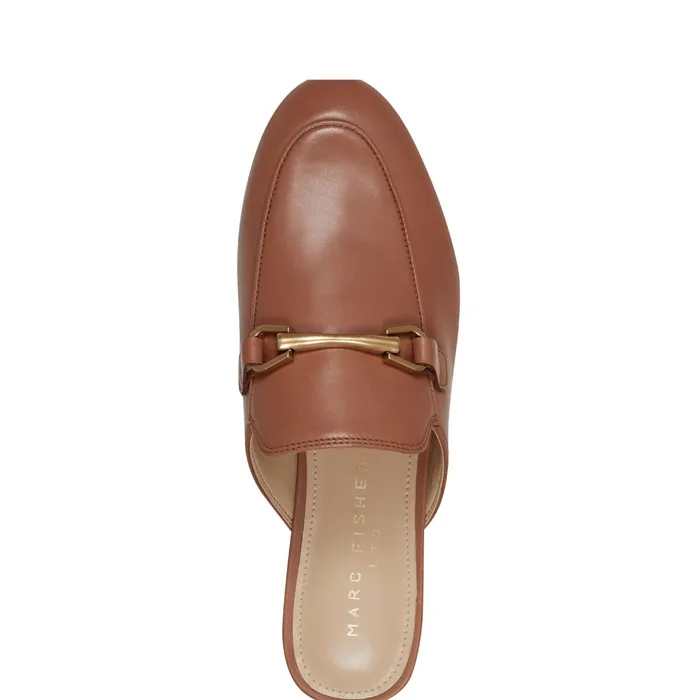 Women Butler Loafer Mule Brown Leather Marc Fisher Mules and Slides