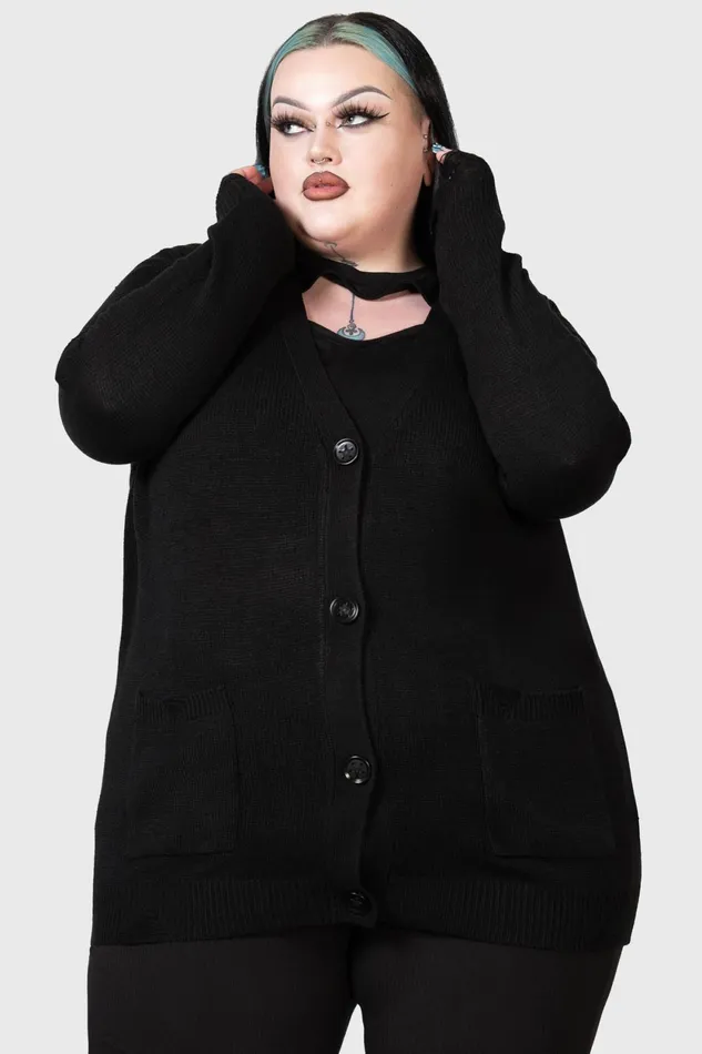 Women Cardigans Killstar Next Regret Knit Cardigan