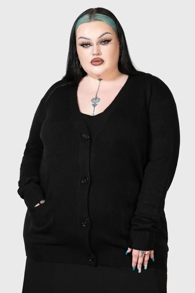 Women Cardigans Killstar Next Regret Knit Cardigan