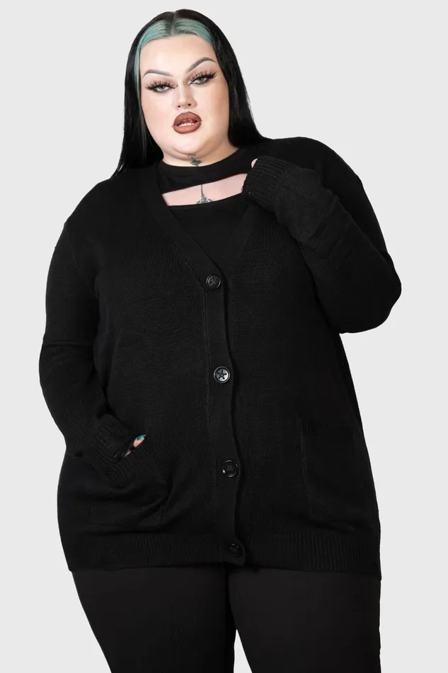 Women Cardigans Killstar Next Regret Knit Cardigan