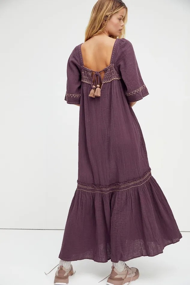 Women Casual Dresses Free People I039m The One Maxi Dress Thunder Clap