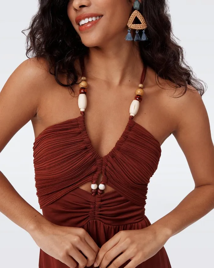 Women Caty Dress Chestnut DVF Dresses