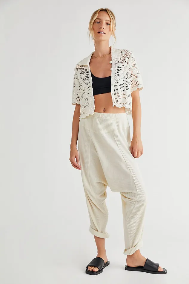 Women CoverUps Free People Shaka To Me Pants Ecru