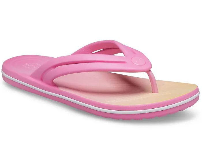 Women Crocband Ombre Flip Pink Lemonade Multi Crocs FlipFlops