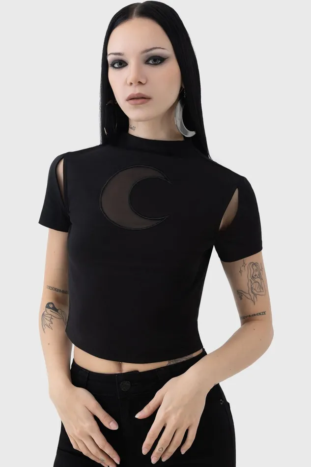 Women Crop Killstar Nephilis Top