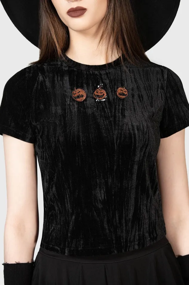 Women Crop Killstar Prospector039s Harvest Crop Top