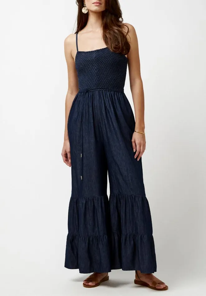 Women Dannika Dark Denim Jumpsuit Dark Denim Buffalo David Bitton Dresses and Jumpsuits