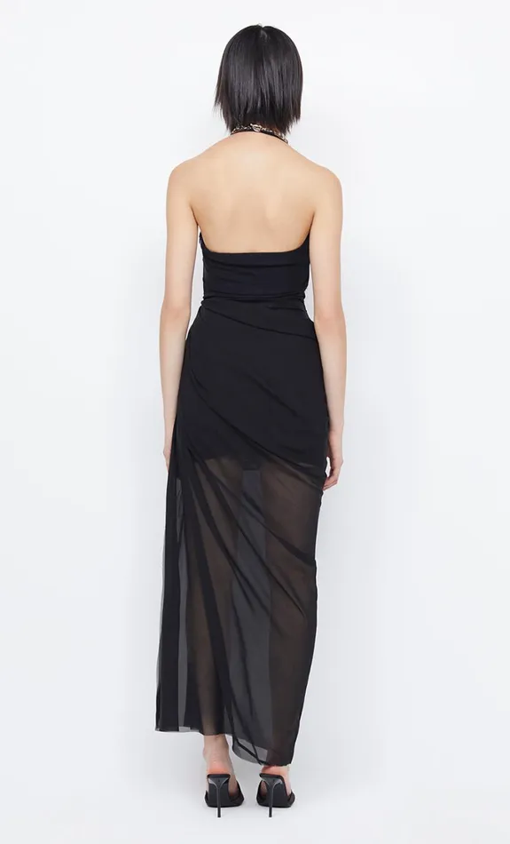 Women Dresses Bec Bridge AIDA DRAPED MAXI DRESS Black