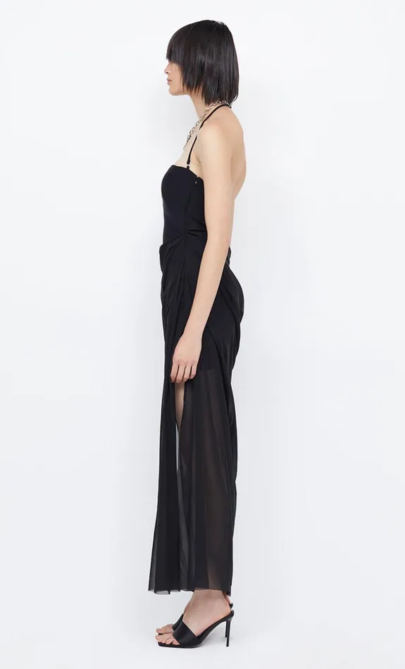 Women Dresses Bec Bridge AIDA DRAPED MAXI DRESS Black