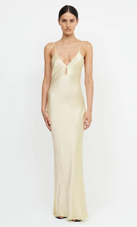 Women Dresses Bec Bridge CEDAR CITY MAXI DRESS Ice Yellow
