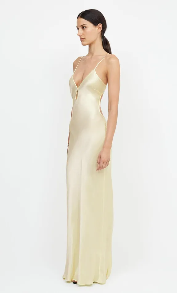 Women Dresses Bec Bridge CEDAR CITY MAXI DRESS Ice Yellow