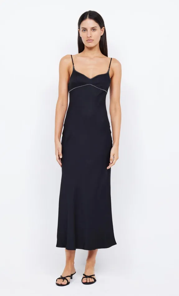 Women Dresses Bec Bridge EMERY MIDI DRESS Blackivory
