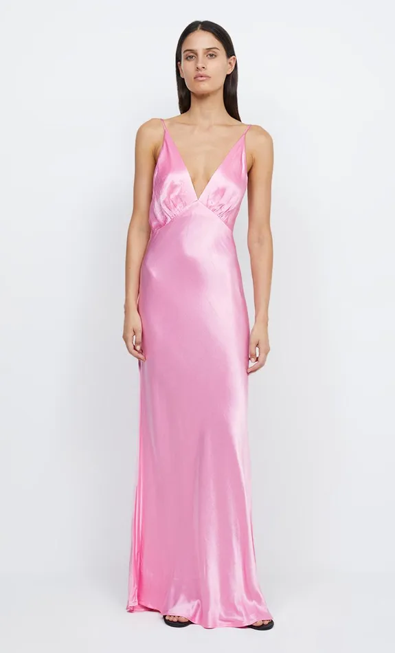 Women Dresses Bec Bridge LORELAI V MAXI DRESS Candy Pink