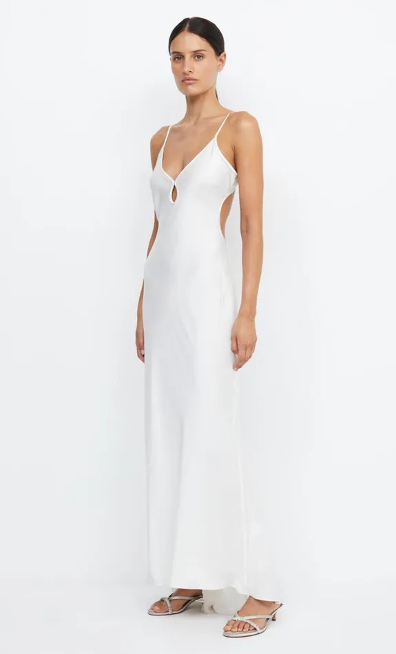 Women Dresses Bec Bridge PARADISE BEADED MAXI DRESS Ivory