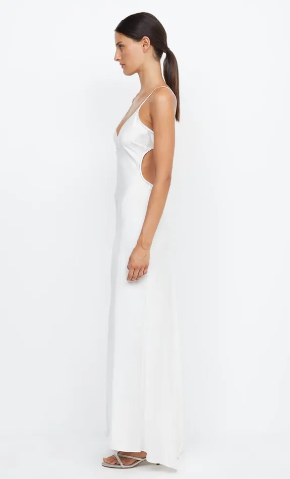 Women Dresses Bec Bridge PARADISE BEADED MAXI DRESS Ivory
