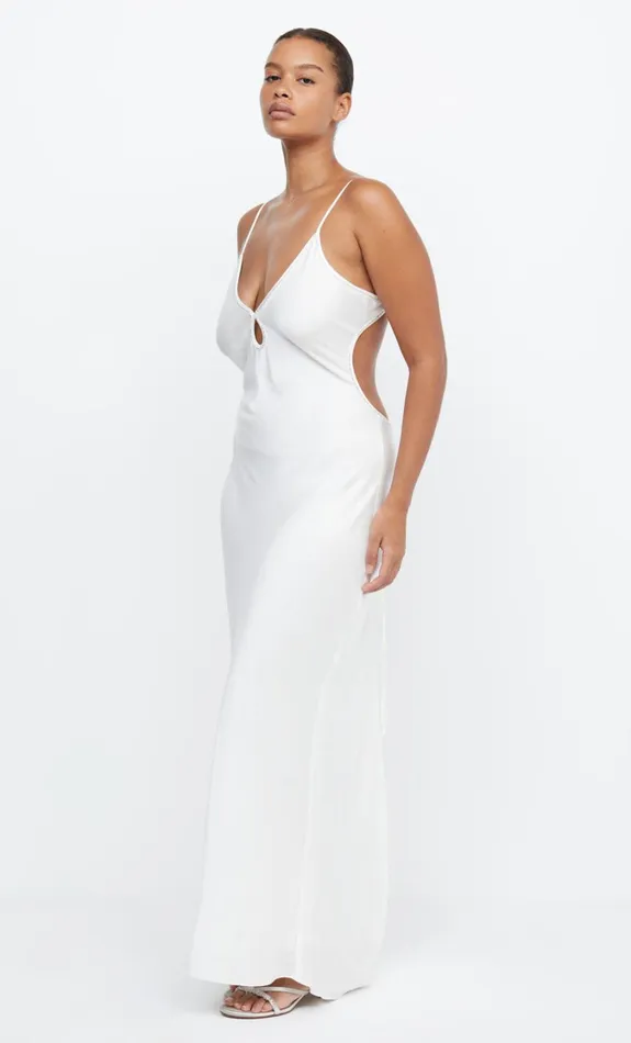 Women Dresses Bec Bridge PARADISE BEADED MAXI DRESS Ivory