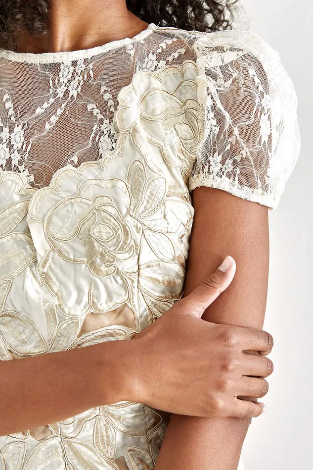 Women Dresses Free People Ambient Dress Champagne