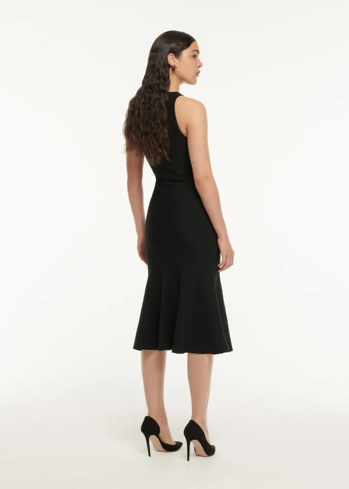 Women Dresses Roland Mouret Knit Flower Detail Midi Dress