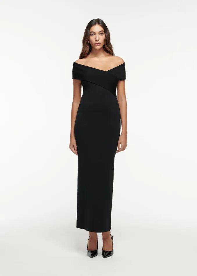 Women Dresses Roland Mouret Off The Shoulder Flat Knit Maxi Dress