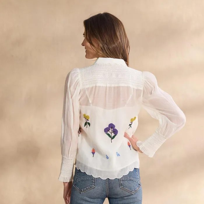 Women Floriana Bloom Shirt Petite Marshmallow Sundance Catalog Petite Styles Women Floriana Bloom Shirt Petite Marshmallow Sundance Catalog Petite Styles
