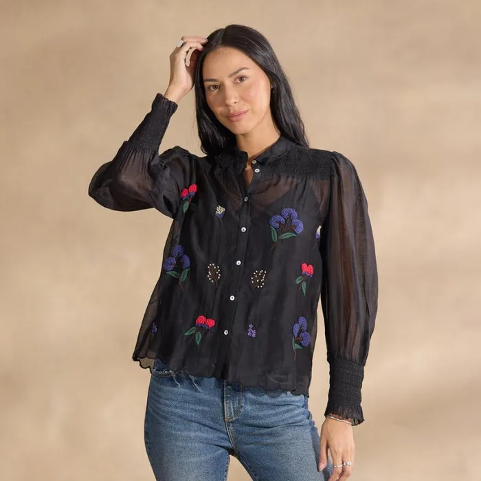 Women Floriana Bloom Shirt Petite Marshmallow Sundance Catalog Petite Styles Women Floriana Bloom Shirt Petite Marshmallow Sundance Catalog Petite Styles