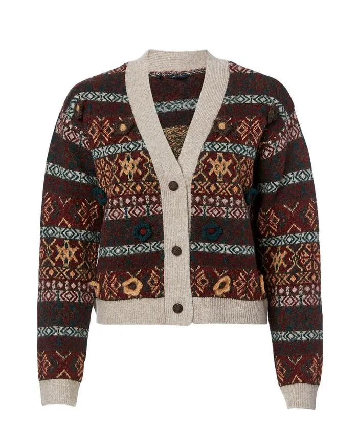 Women Forest Fair Isle Brecken Cardigan Forest Fairisle Buffalo David Bitton Sweaters