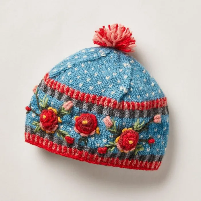 Women Frosty Blooms Beanie Raisin Sundance Catalog Hats Women Frosty Blooms Beanie Raisin Sundance Catalog Hats