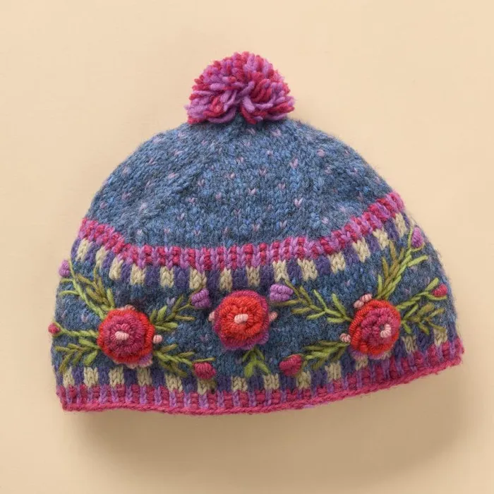 Women Frosty Blooms Beanie Raisin Sundance Catalog Hats Women Frosty Blooms Beanie Raisin Sundance Catalog Hats