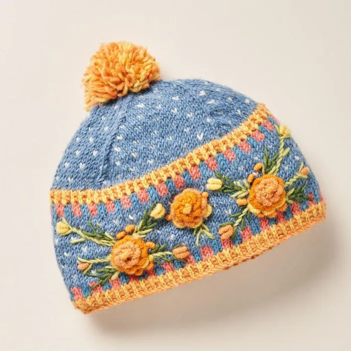 Women Frosty Blooms Beanie Raisin Sundance Catalog Hats Women Frosty Blooms Beanie Raisin Sundance Catalog Hats