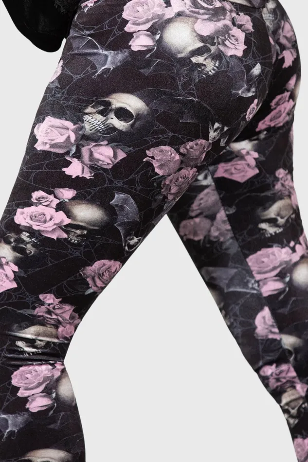 Women Going Out Killstar Hematite Leggings BLACKPINK