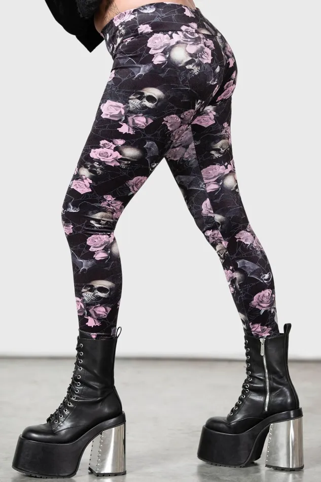 Women Going Out Killstar Hematite Leggings BLACKPINK