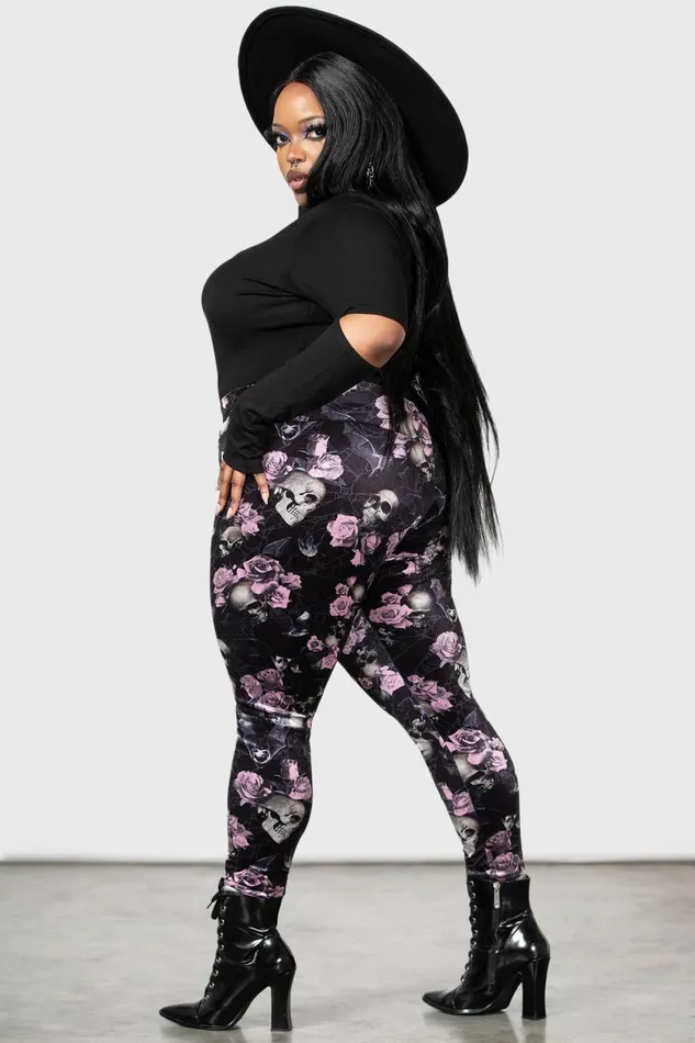 Women Going Out Killstar Hematite Leggings BLACKPINK
