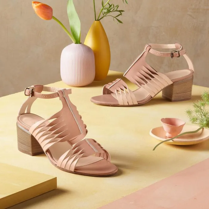 Women Grapevine Heels Blush Sundance Catalog Sandals
